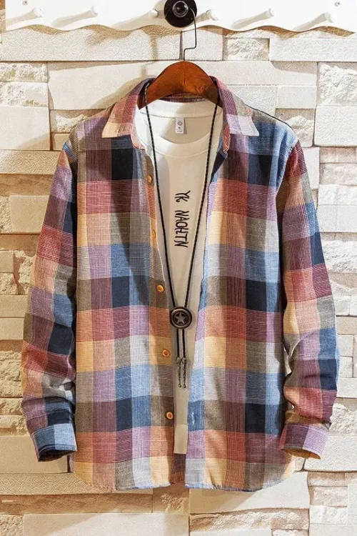 2025 Men’s Plaid Casual Shirts