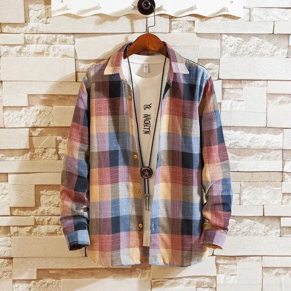 2025 Men's Plaid Casual Shirts
