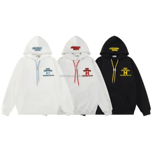 Men's High Quality Fleece Hoodie Sweatshirt Plus Size Print Pattern Capuche for Autumn Season