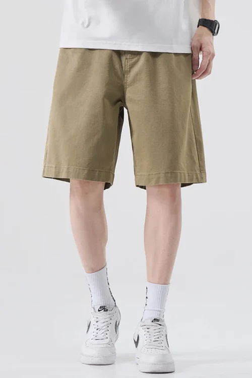 Men’s Summer Casual  Solid Color Hot Shorts 2025 Summer Woven Sports Shorts for Men Shorts De Hombre