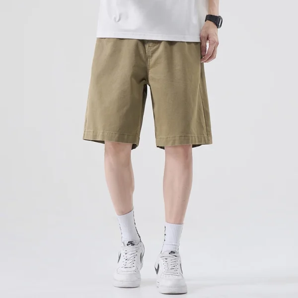 Men's Summer Casual  Solid Color Hot Shorts 2025 Summer Woven Sports Shorts for Men Shorts De Hombre