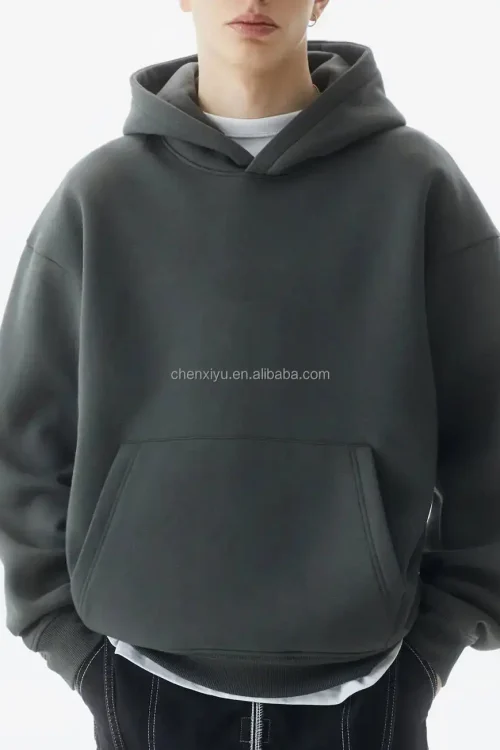 Men’s High Quality Plus Size Hoodie Sweatshirt Super Comfortable Crocheted Fleece Printed Pattern Hooded Collar for Autumn Wear