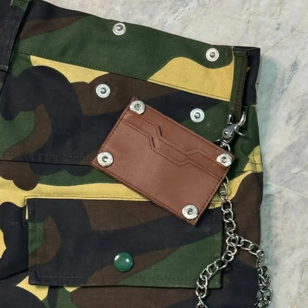 Design Men's Camo Cargo Shorts Hot Shorts with Zipper Fly Woven Casual Style - Image 4