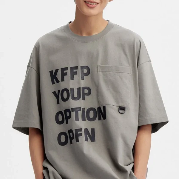 Designer Men's Plus Size T-Shirt 100% Cotton 240Gsm Men's T-Shirt Oversized High Quality Solid Pattern Unisex T-Shirt - Image 3
