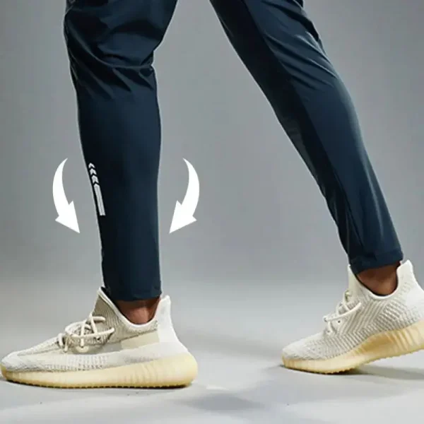 Cool-Style 4-Way Stretched Jogging Pants Quick-Drying Casual Sports with Straight Pattern Lightweight Mid-Waist Colored-Wash - Image 3