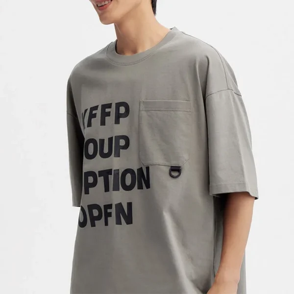 Designer Men's Plus Size T-Shirt 100% Cotton 240Gsm Men's T-Shirt Oversized High Quality Solid Pattern Unisex T-Shirt - Image 4
