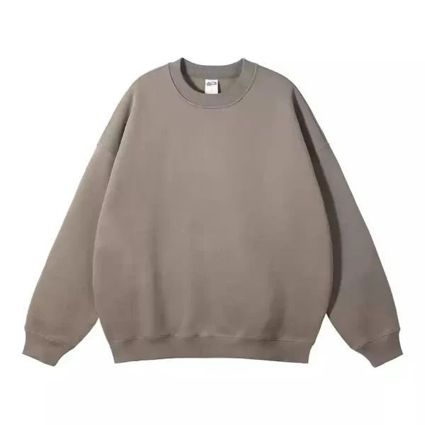 Autumn and Winter Trendy Men's Sweatshirt Fleece Thick Oversized Crew Neck 3D Embroidery New Style Clothing - Image 2