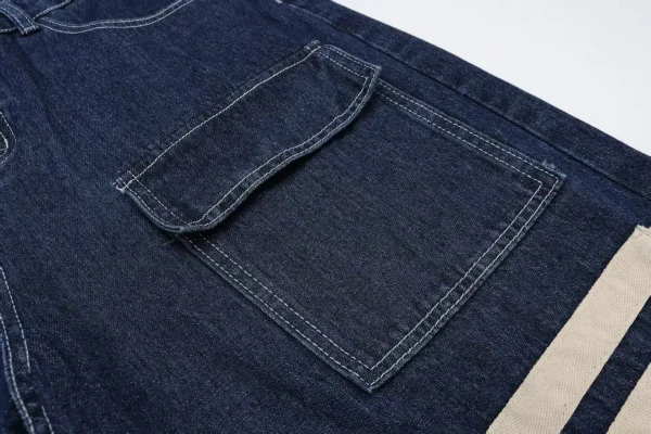 Men's Street Wear Casual Jean Shorts High Quality Cotton Denim Baggy Jorts for Men - Image 6