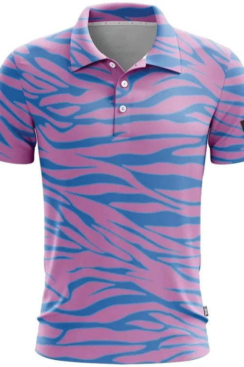 3D Printed Short-Sleeve for Polo Shirt High Quality  Knitted Striped Pattern Dark Colored  Shirt for Men