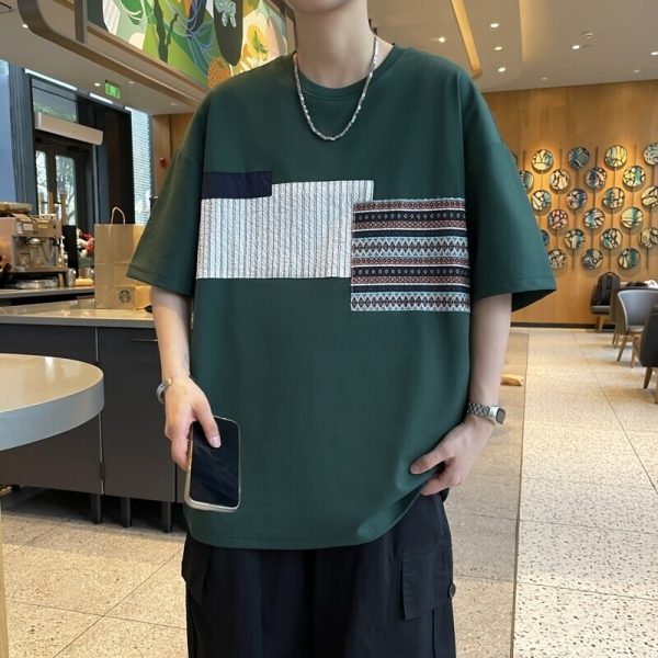 2025 Men's Oversize T-Shirts Premium Quality Breathable Casual T-shirt Personnalisé Cotton T-shirts - Image 5
