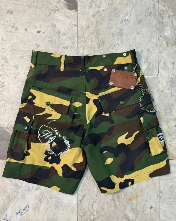 Design Men's Camo Cargo Shorts Hot Shorts with Zipper Fly Woven Casual Style - Image 5