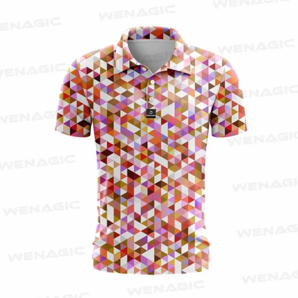 High Quality Sports Breathable Quick-Drying Short-Sleeved for Polo Shirt  Whole Digital 3D Printing T-Shirts for Men - Image 2