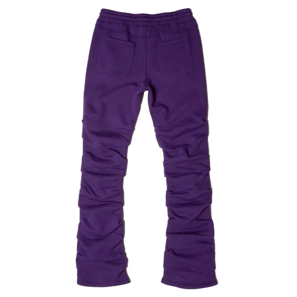 2025 Men's High Quality Flared Jogger Pants Departmental Track Pants  Elastic Stacked Sweatpants for Men - Image 2