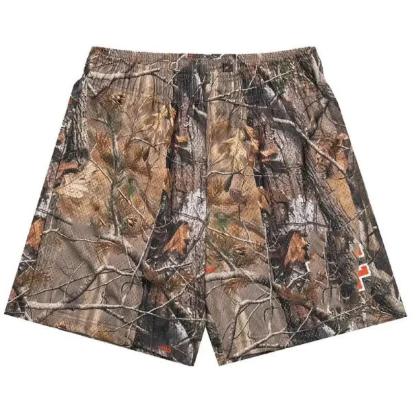 Men's Casual Muscle Fitness Shorts Hot Print Quarter Pants with Elastic Waist Closure Knitted 100% Polyester Hot Shorts - Image 2