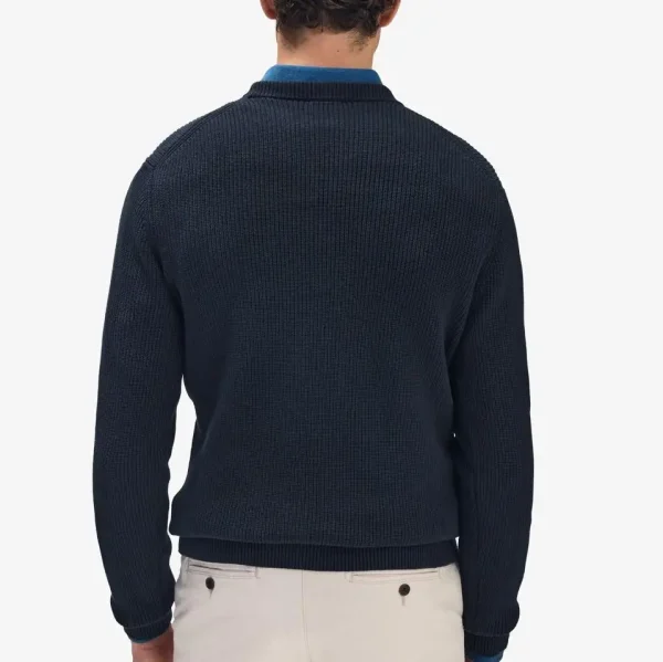 Men's Long Sleeve Pullover Knitted Sweaters Private Label Winter Breathable Anti-Wrinkle  Sweater for Men - Image 4