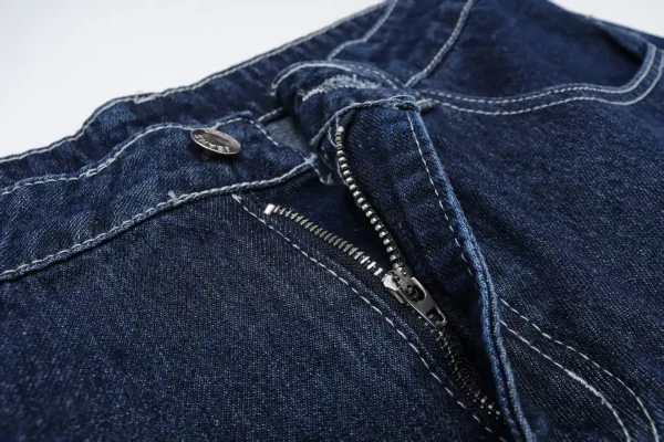 Men's Street Wear Casual Jean Shorts High Quality Cotton Denim Baggy Jorts for Men - Image 4