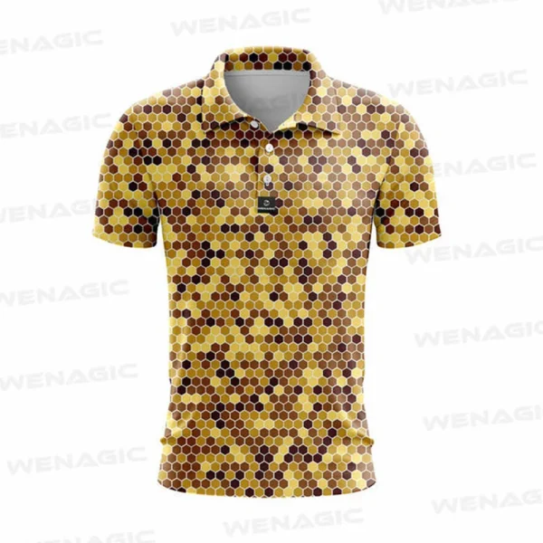 High Quality Sports Breathable Quick-Drying Short-Sleeved for Polo Shirt  Whole Digital 3D Printing T-Shirts for Men - Image 3