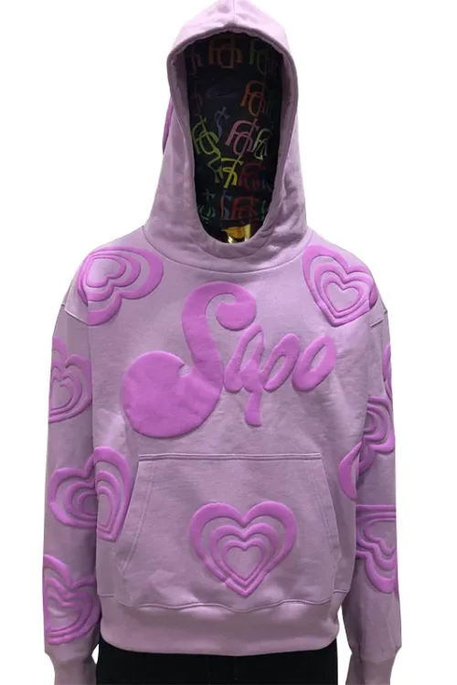 Women’s Puff Printing Hoodie Oversized Pullover 2025 American European Trendy Sweatshirt for Women