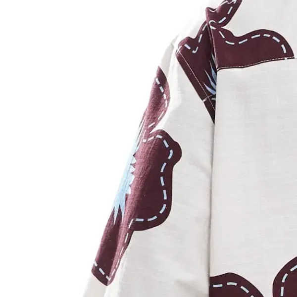 2025 Oversized Men's Casual Shirts Anti-Shrink Anti-Pilling Polyester Cotton Half Sleeve Flower Print Plus Size - Image 6