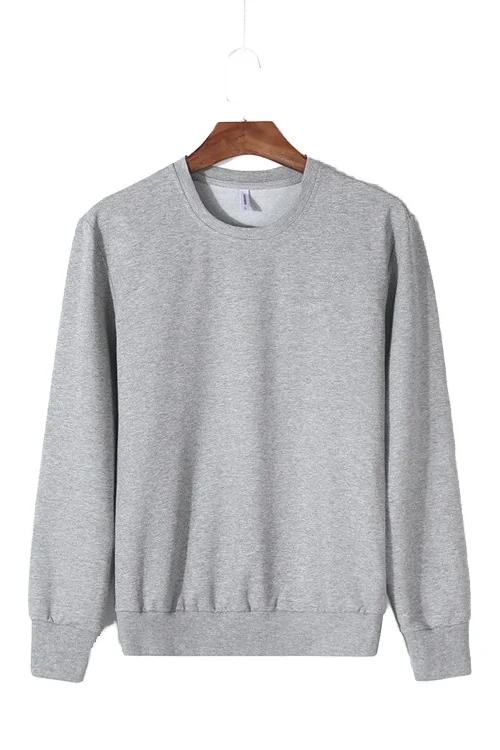 2025 Men’s Trend Embroidered Oversized Casual Long Sleeve T-Shirt Solid Pattern Cotton Bamboo Fiber 200 Grams Knitted Fabric