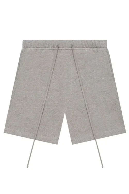 American Summer Men’s Gym Shorts Plus Size Casual Sports Hot Shorts Washed Decoration Knitted Cotton Mid Waist Elastic Solid