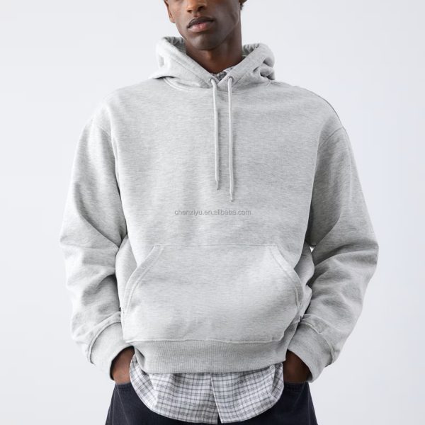Luxury Men's Oversize Heavy Weight Hoodie with Loose Fitting Kapuzenpullover Street Wear Hooded Pullover for Winter - Image 3