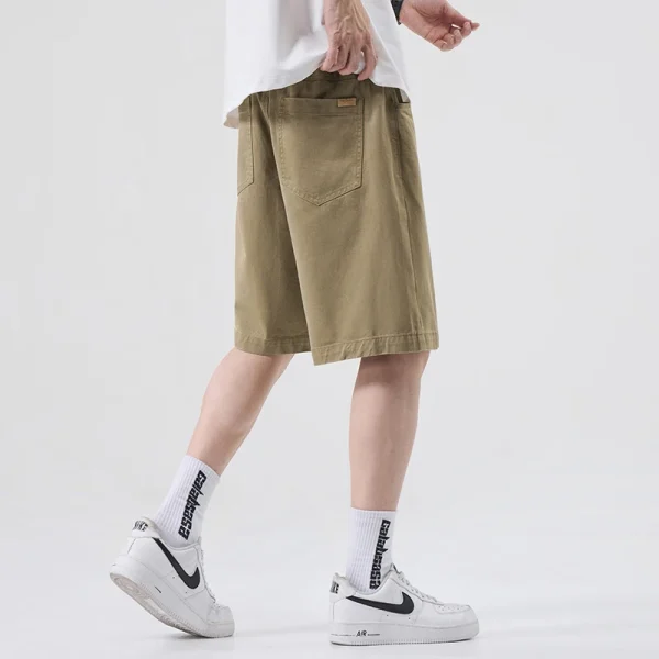 Men's Summer Casual  Solid Color Hot Shorts 2025 Summer Woven Sports Shorts for Men Shorts De Hombre - Image 2