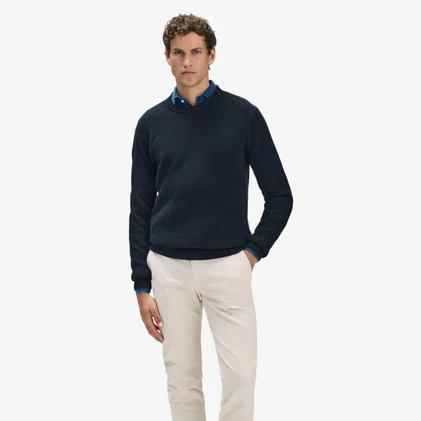 Men's Long Sleeve Pullover Knitted Sweaters Private Label Winter Breathable Anti-Wrinkle  Sweater for Men - Image 2