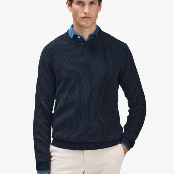 Men's Long Sleeve Pullover Knitted Sweaters Private Label Winter Breathable Anti-Wrinkle  Sweater for Men