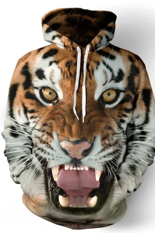European American 3D Digital Printed Hooded Sweatshirt for Women Hot Sale Winter Women’s Hoodie