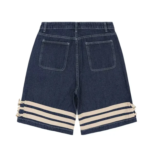 Men's Street Wear Casual Jean Shorts High Quality Cotton Denim Baggy Jorts for Men - Image 2