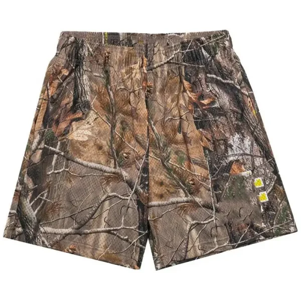 Men's Casual Muscle Fitness Shorts Hot Print Quarter Pants with Elastic Waist Closure Knitted 100% Polyester Hot Shorts - Image 3