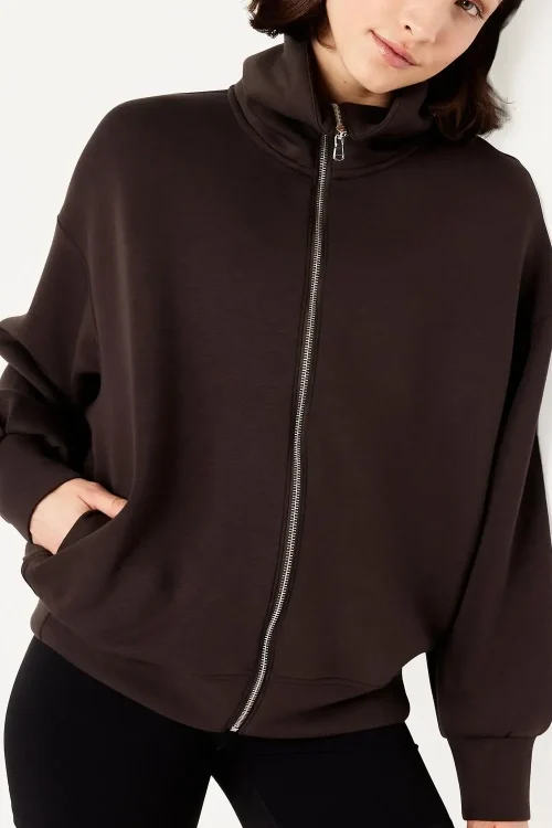 Women’s 100% Cotton French Terry Hoodie Oversized Streetwear Zip-up 3D Printed Fleece with 3D Embroidery Technics